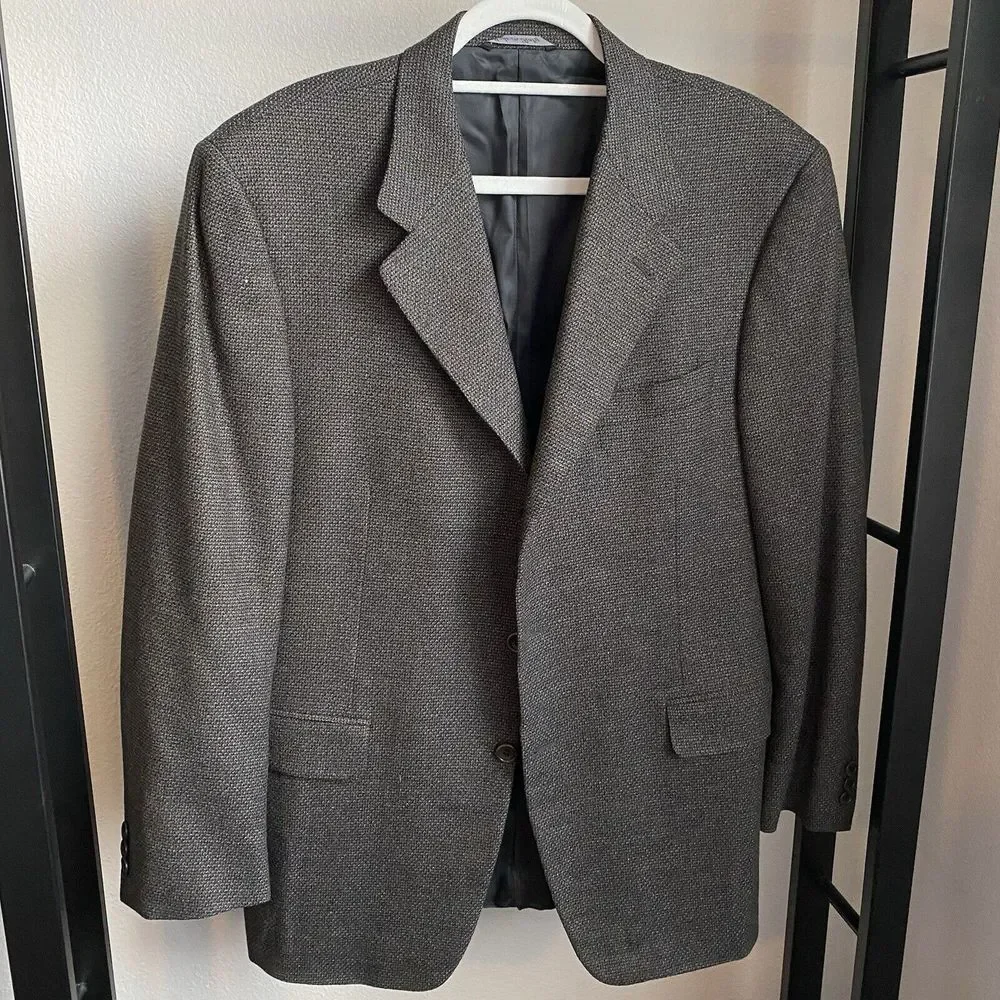 Canali Proposta Men's Blazer Sport Coat 3 Button Jacket Wool Cashmere Size 50R